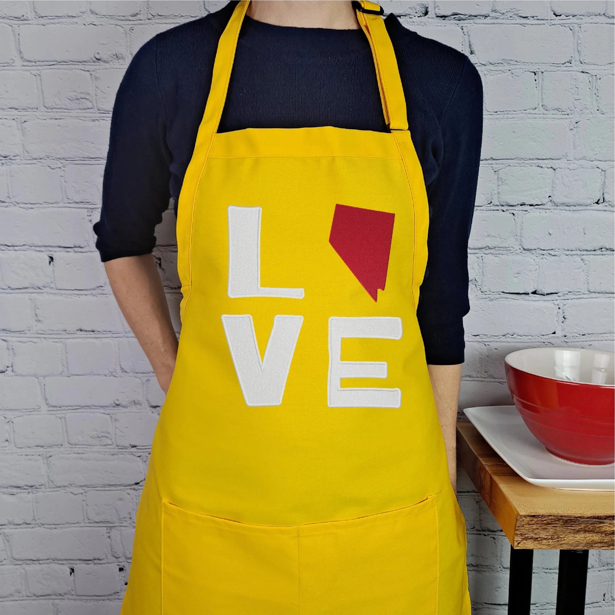 {{product_title}} – {{color}} embroidered kitchen apron