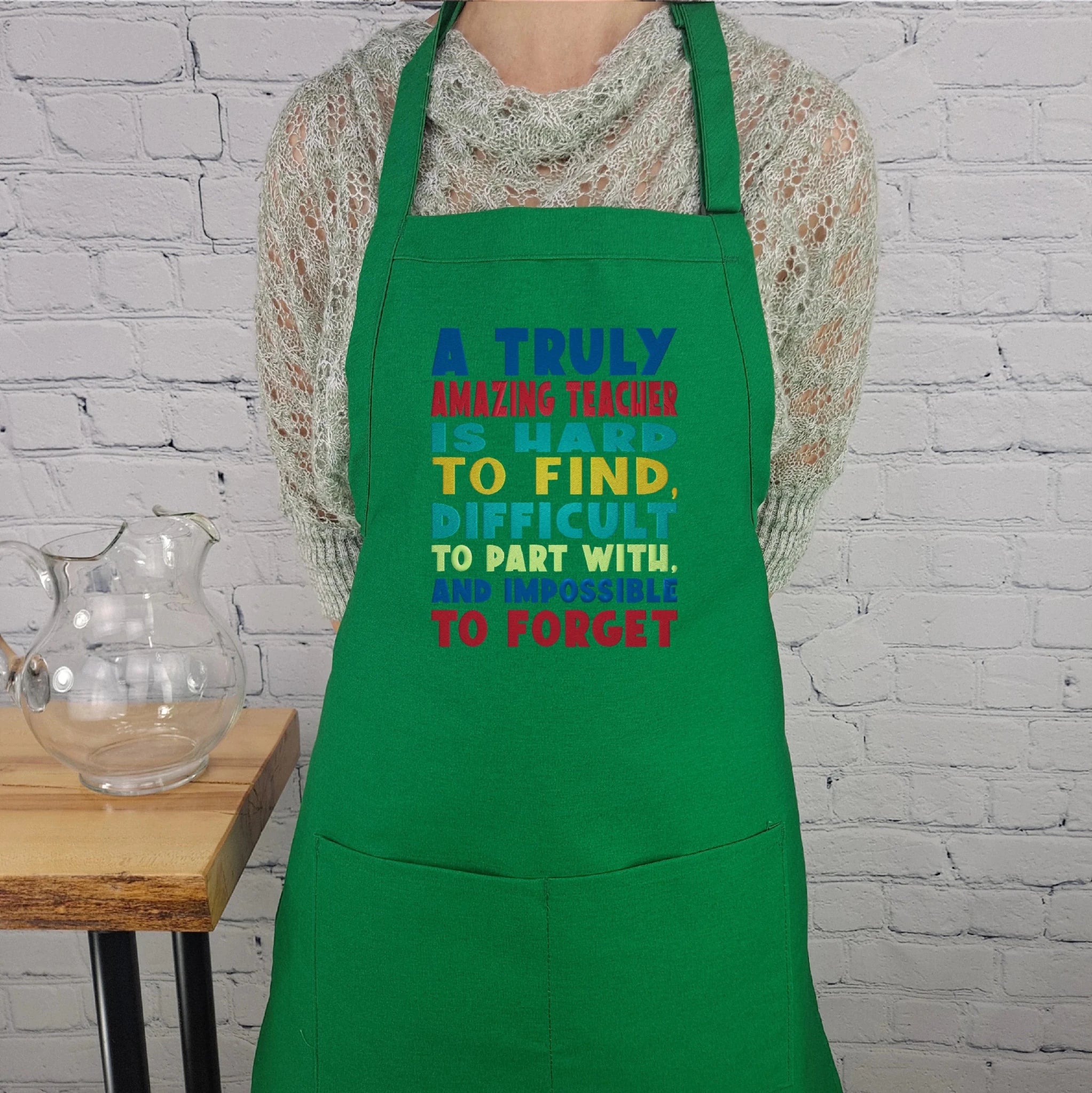 {{product_title}} – {{color}} embroidered kitchen apron