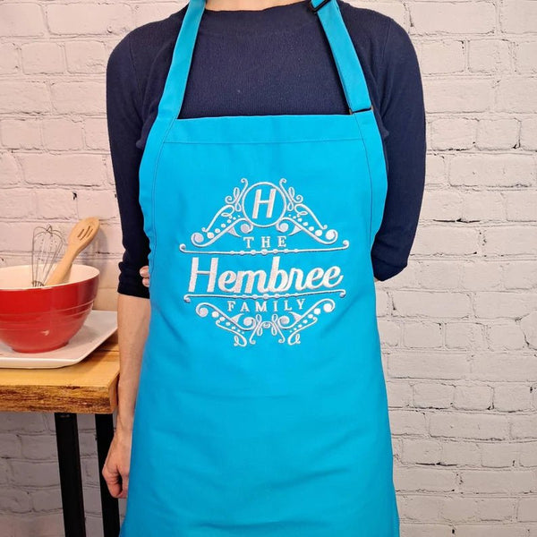 {{product_title}} – {{color}} embroidered kitchen apron