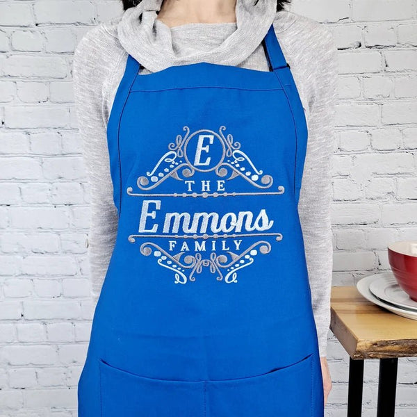 {{product_title}} – {{color}} embroidered kitchen apron