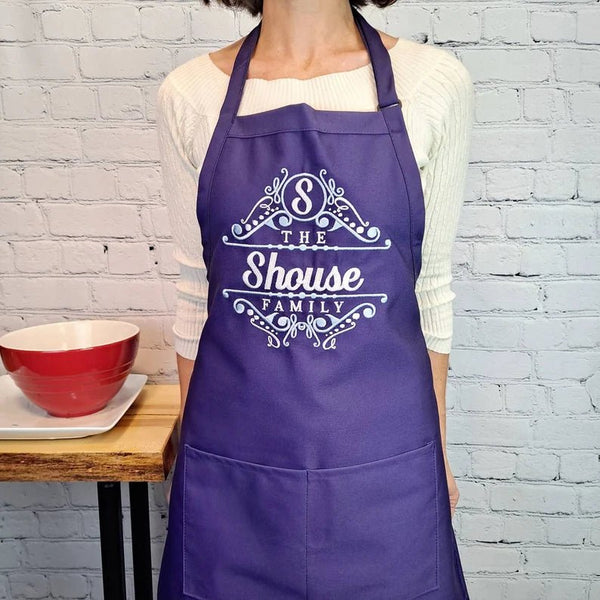 {{product_title}} – {{color}} embroidered kitchen apron