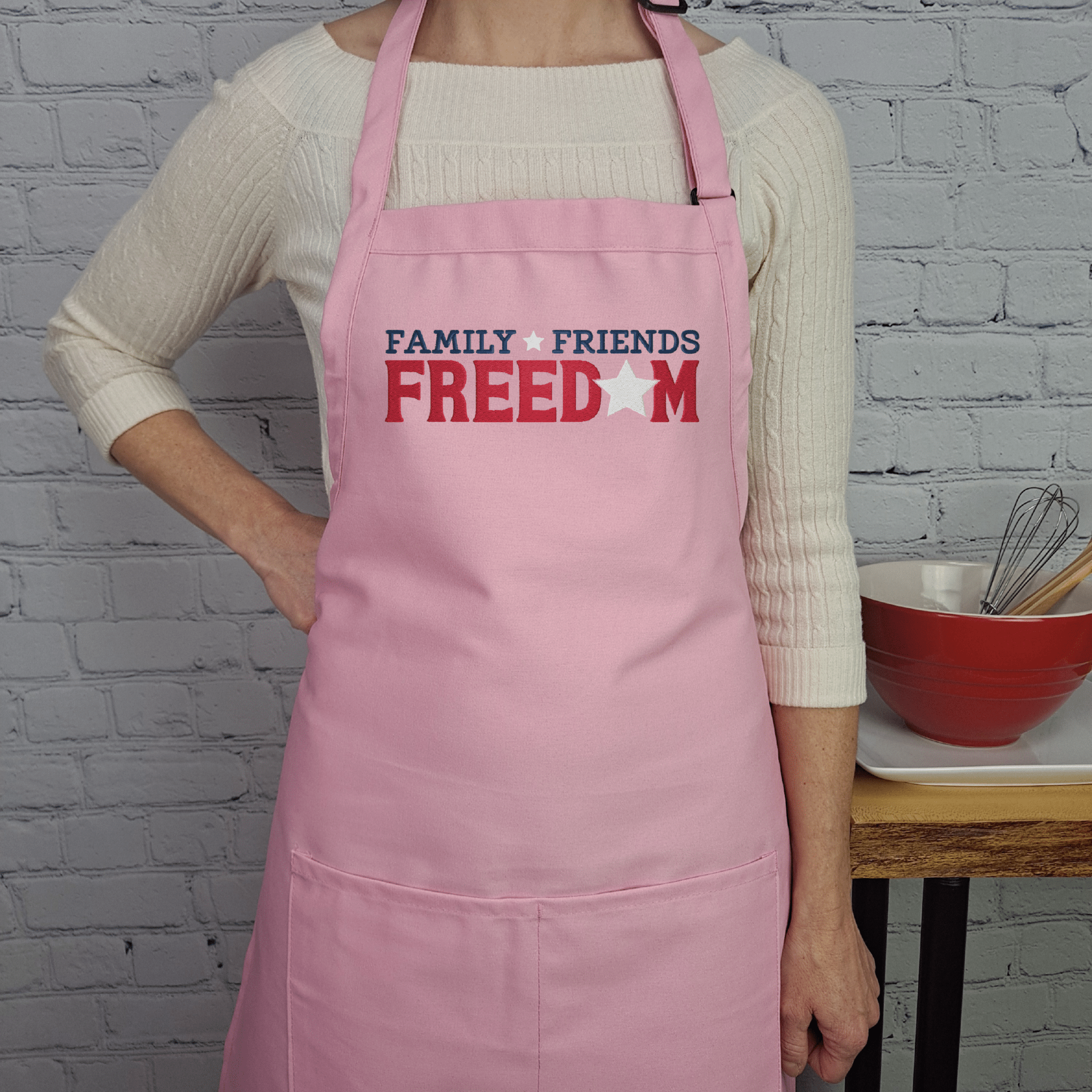 {{product_title}} – {{color}} embroidered kitchen apron
