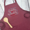 {{product_title}} – {{color}} embroidered kitchen apron
