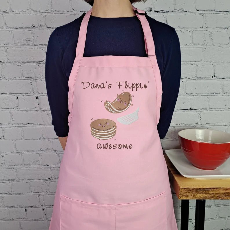 {{product_title}} – {{color}} embroidered kitchen apron