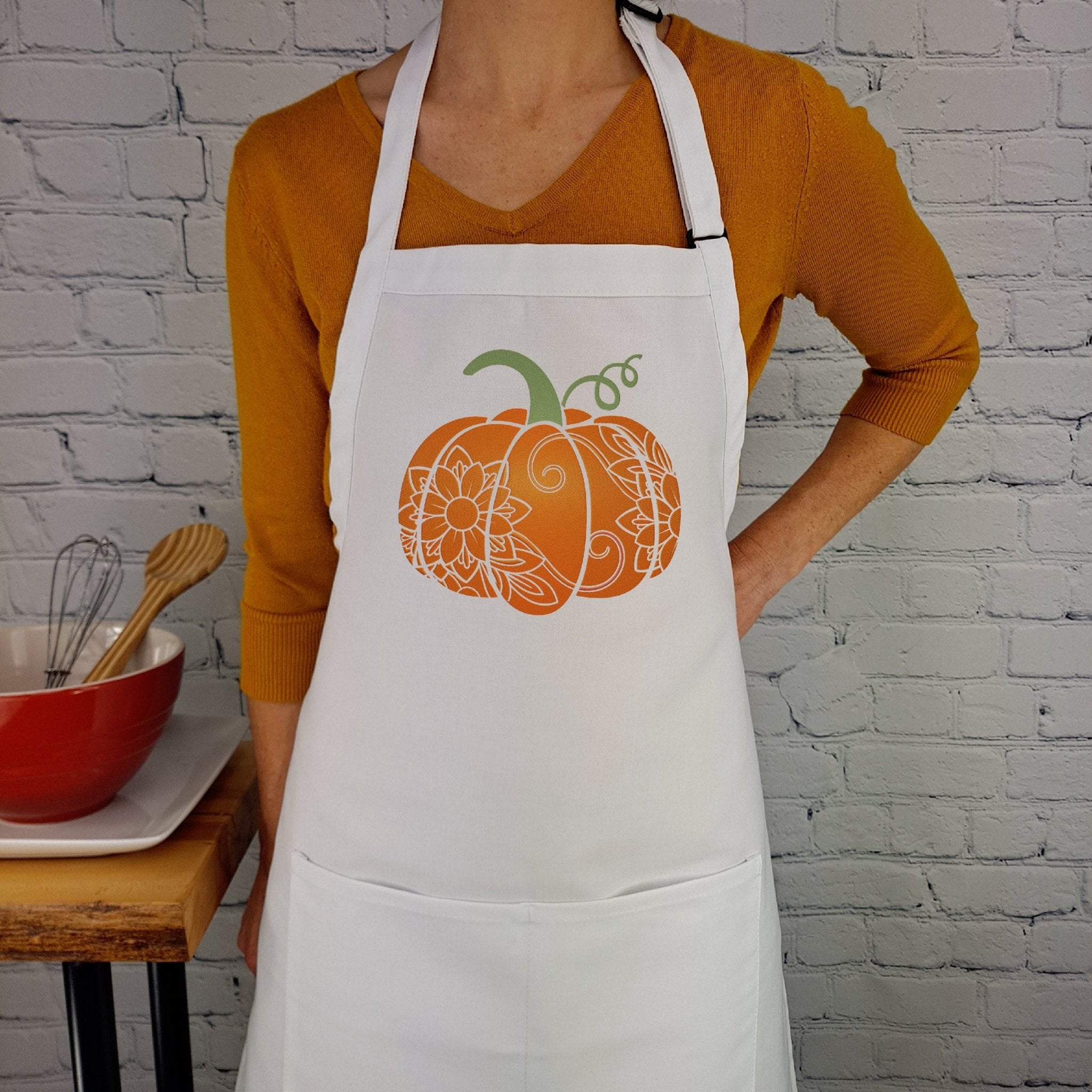 {{product_title}} – {{color}} embroidered kitchen apron