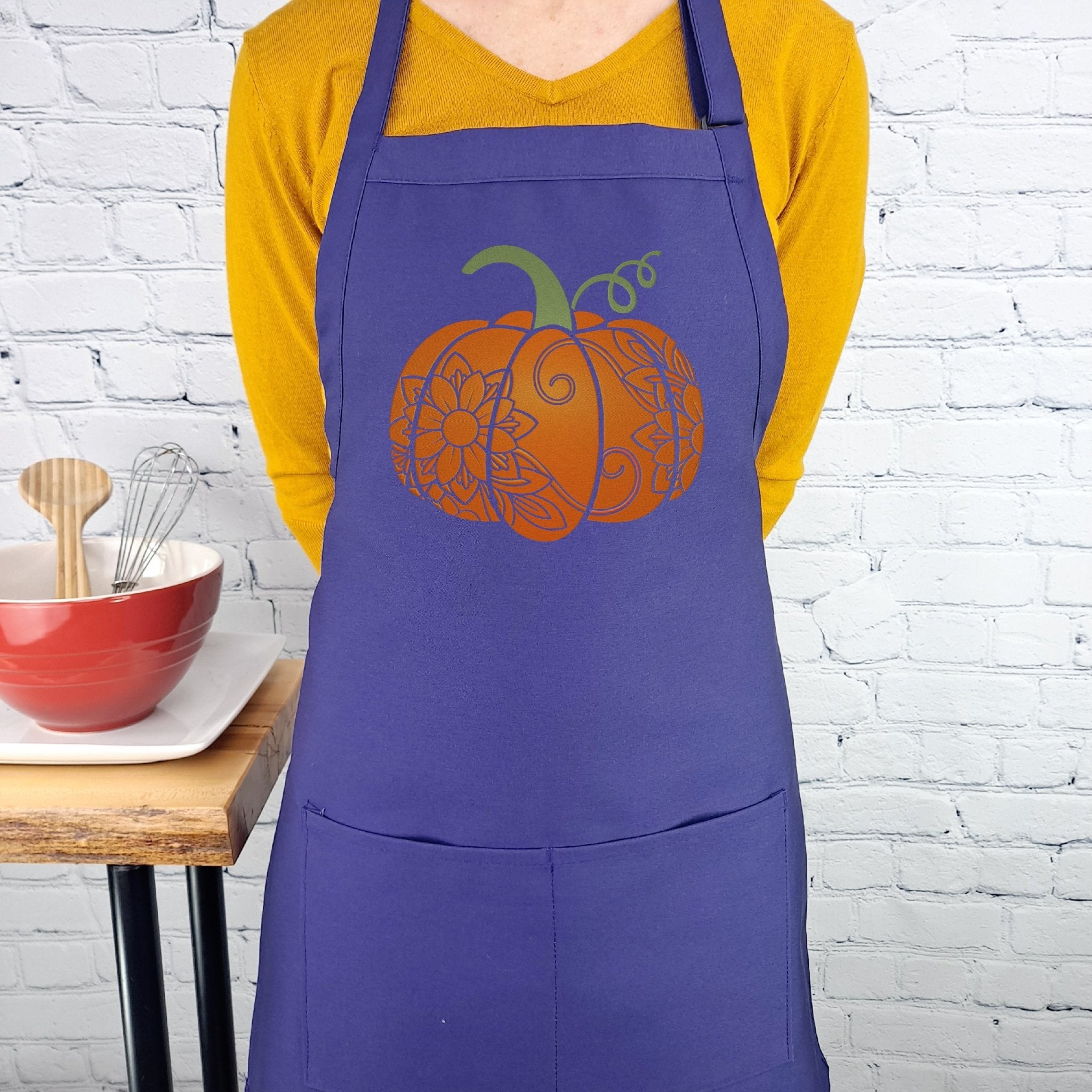 {{product_title}} – {{color}} embroidered kitchen apron