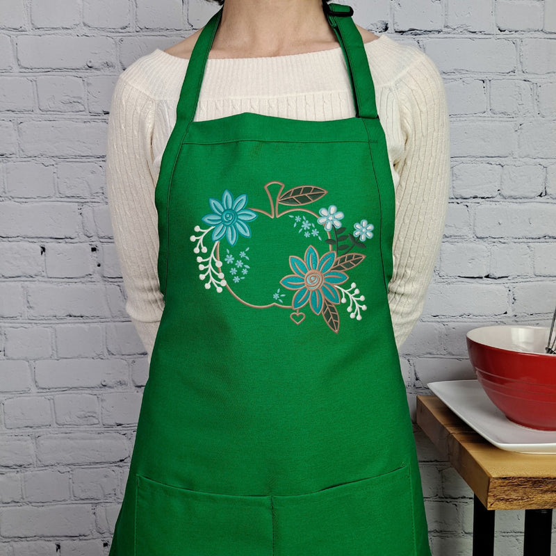 {{product_title}} – {{color}} embroidered kitchen apron