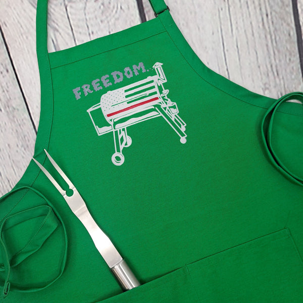 {{product_title}} – {{color}} embroidered kitchen apron