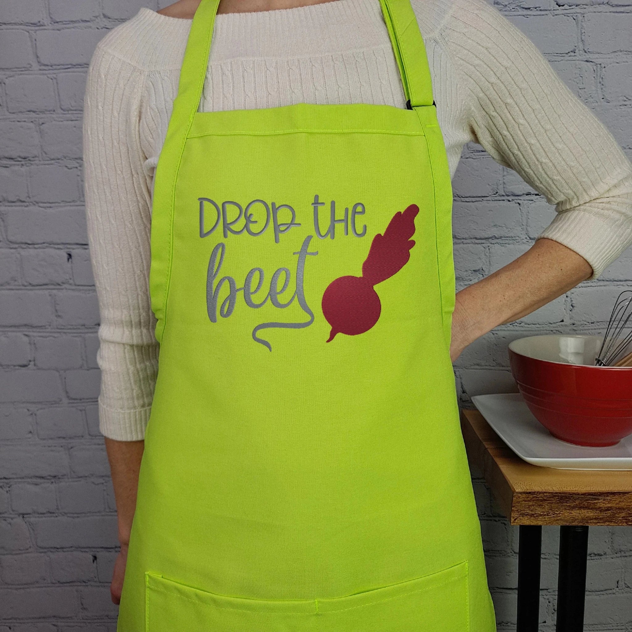 {{product_title}} – {{color}} embroidered kitchen apron
