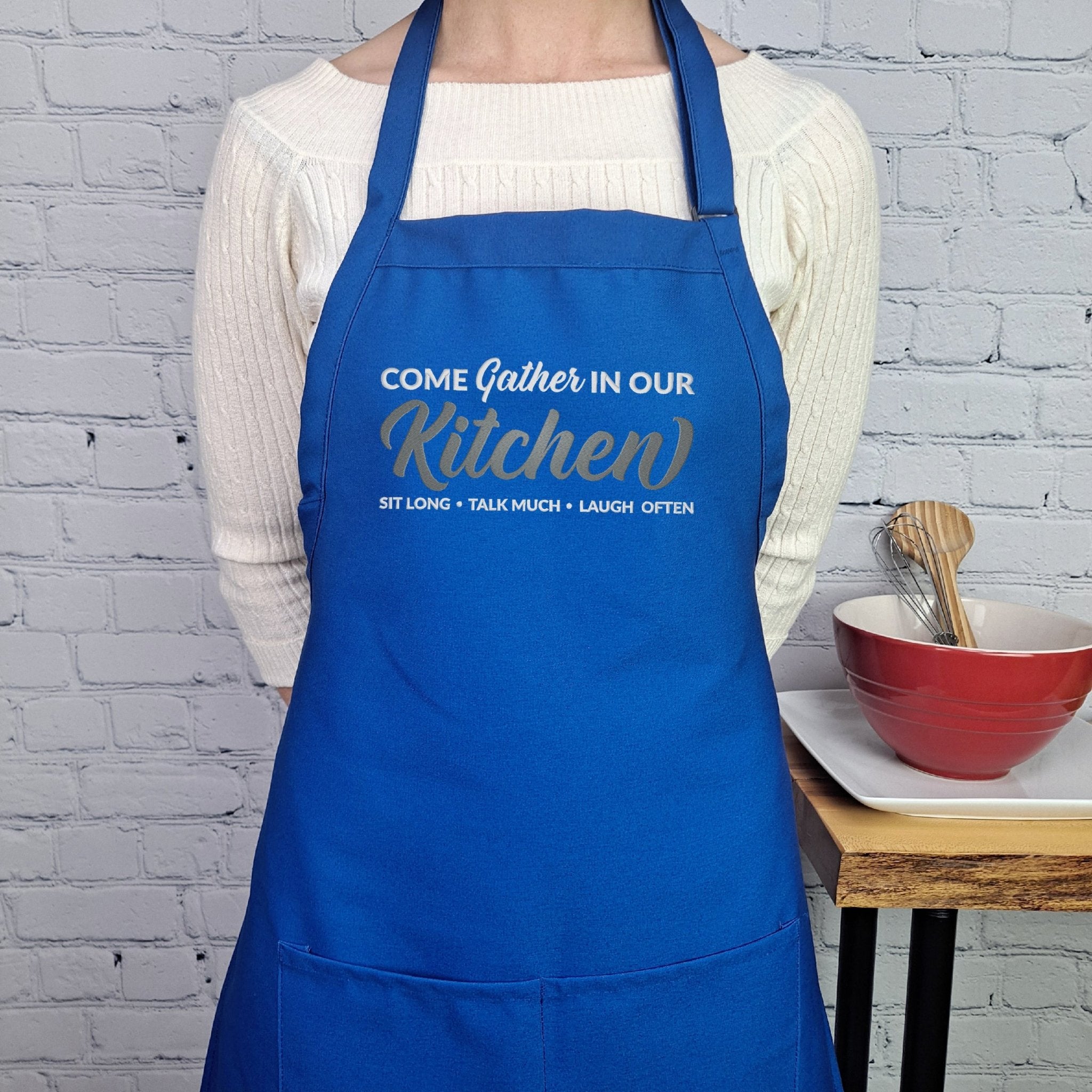 {{product_title}} – {{color}} embroidered kitchen apron