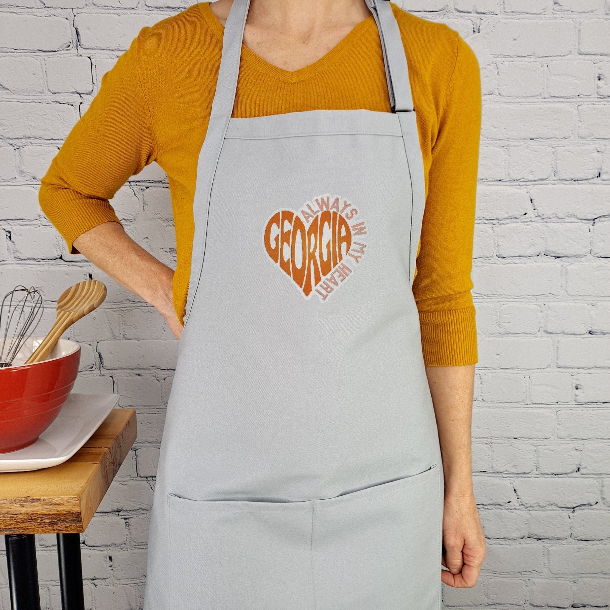 {{product_title}} – {{color}} embroidered kitchen apron