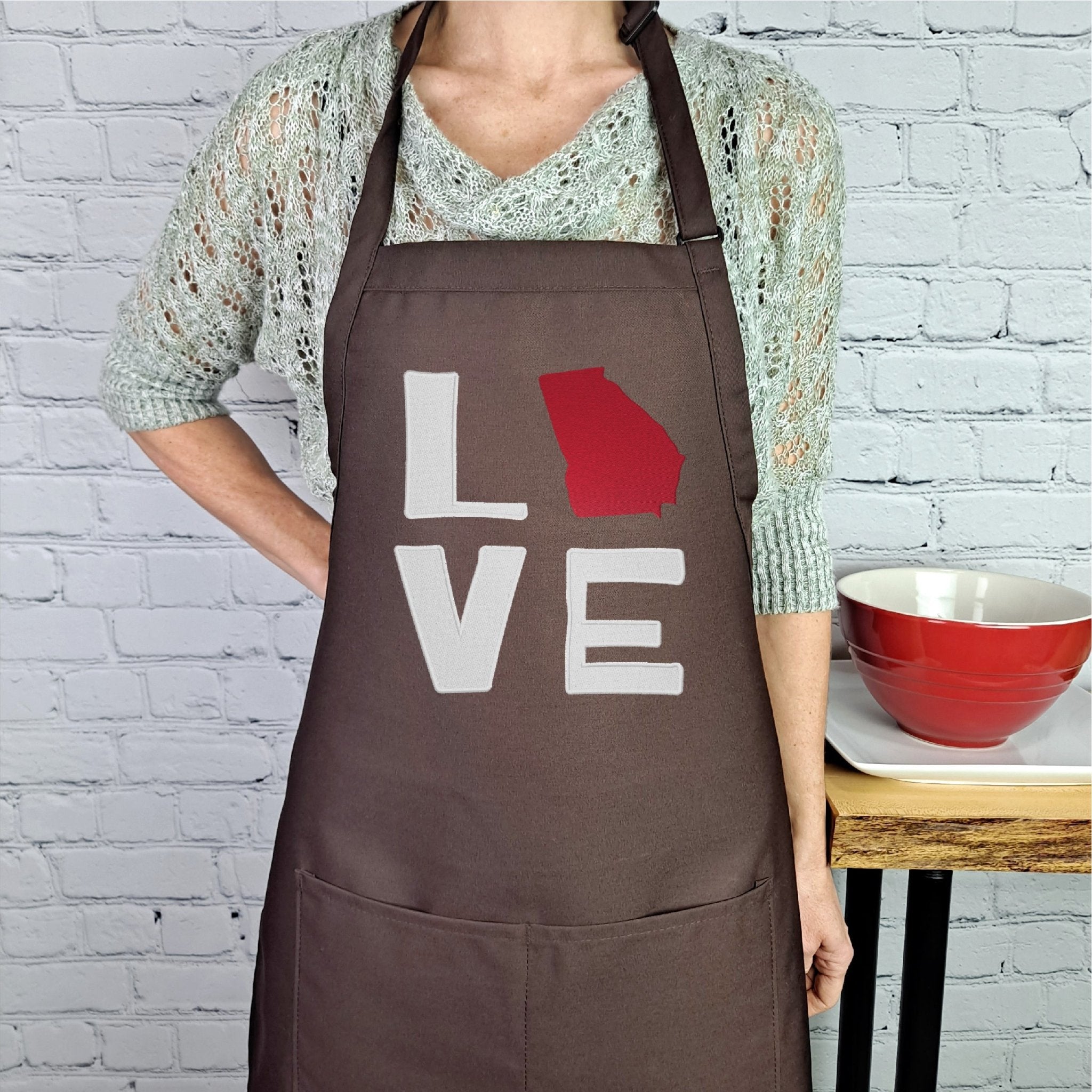 {{product_title}} – {{color}} embroidered kitchen apron