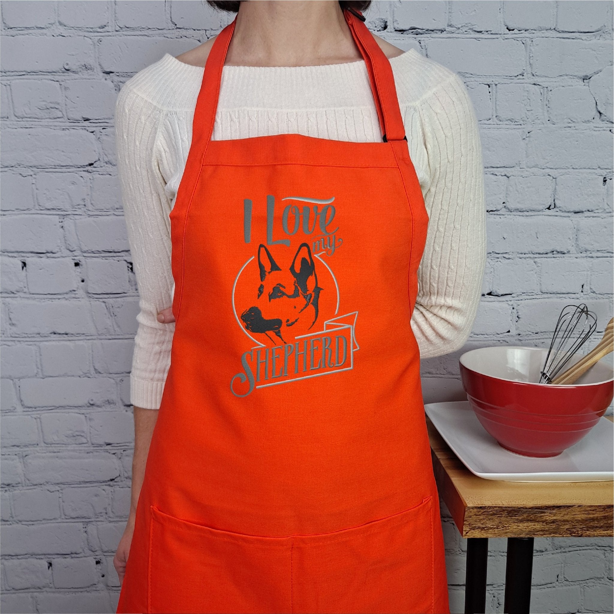 {{product_title}} – {{color}} embroidered kitchen apron