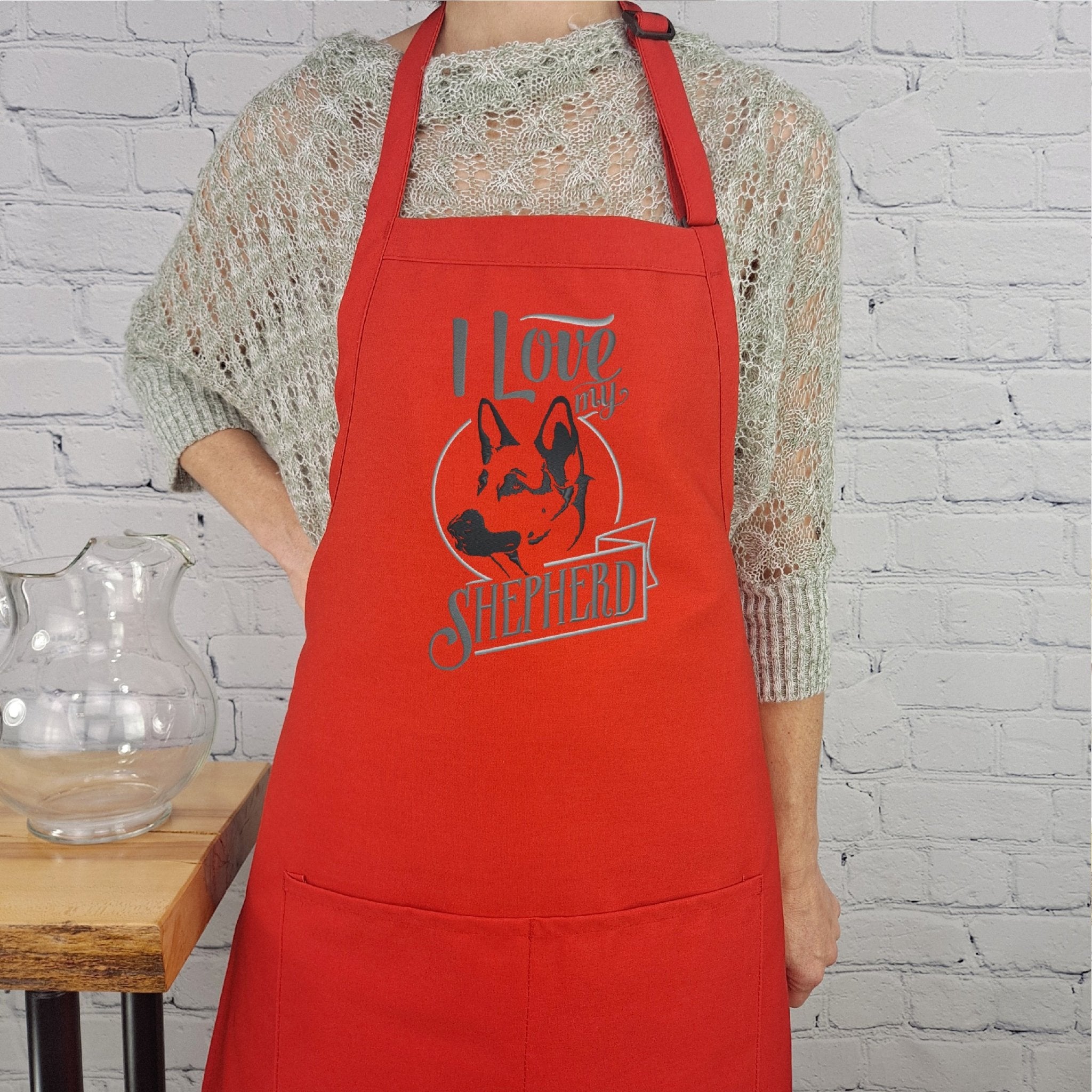 {{product_title}} – {{color}} embroidered kitchen apron