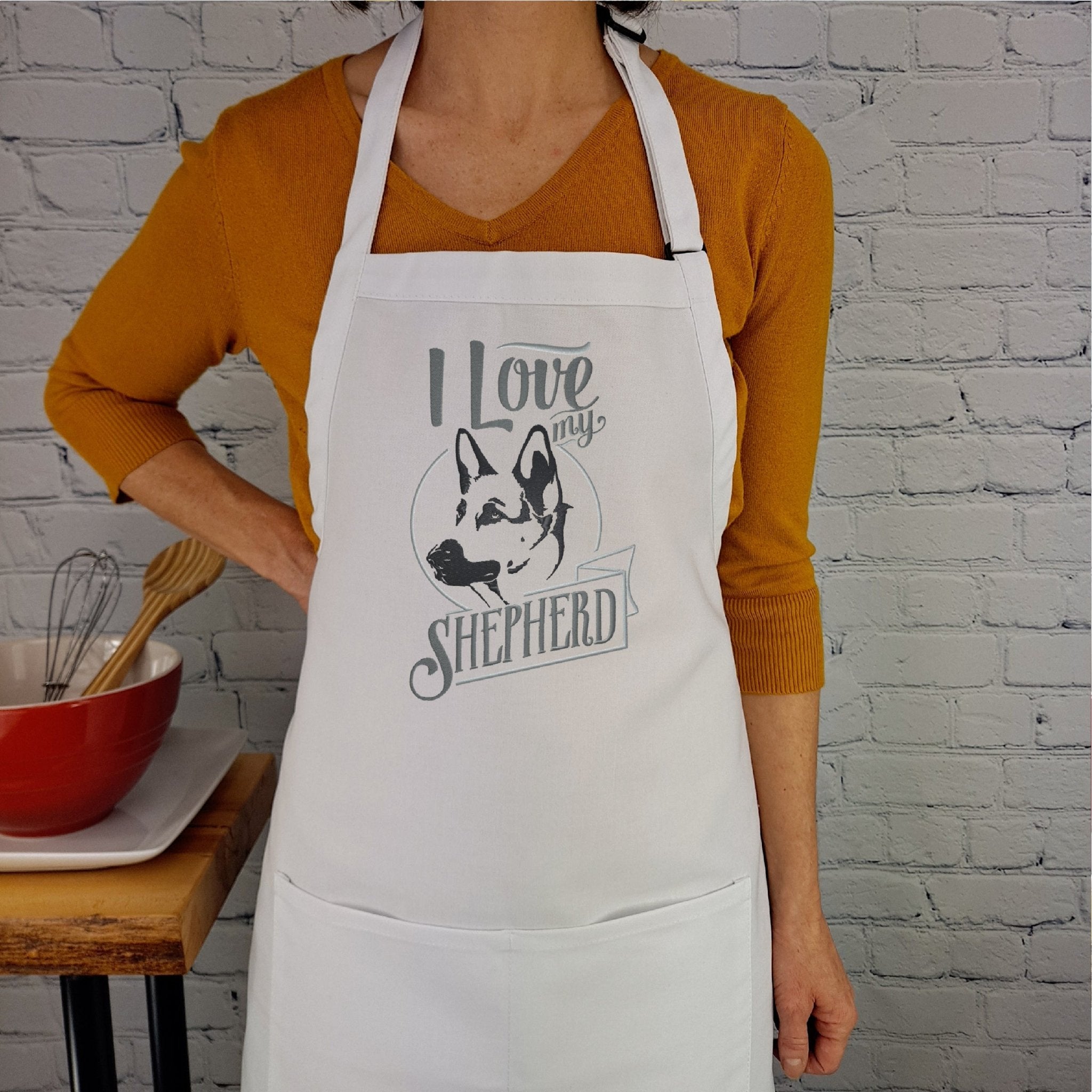 {{product_title}} – {{color}} embroidered kitchen apron