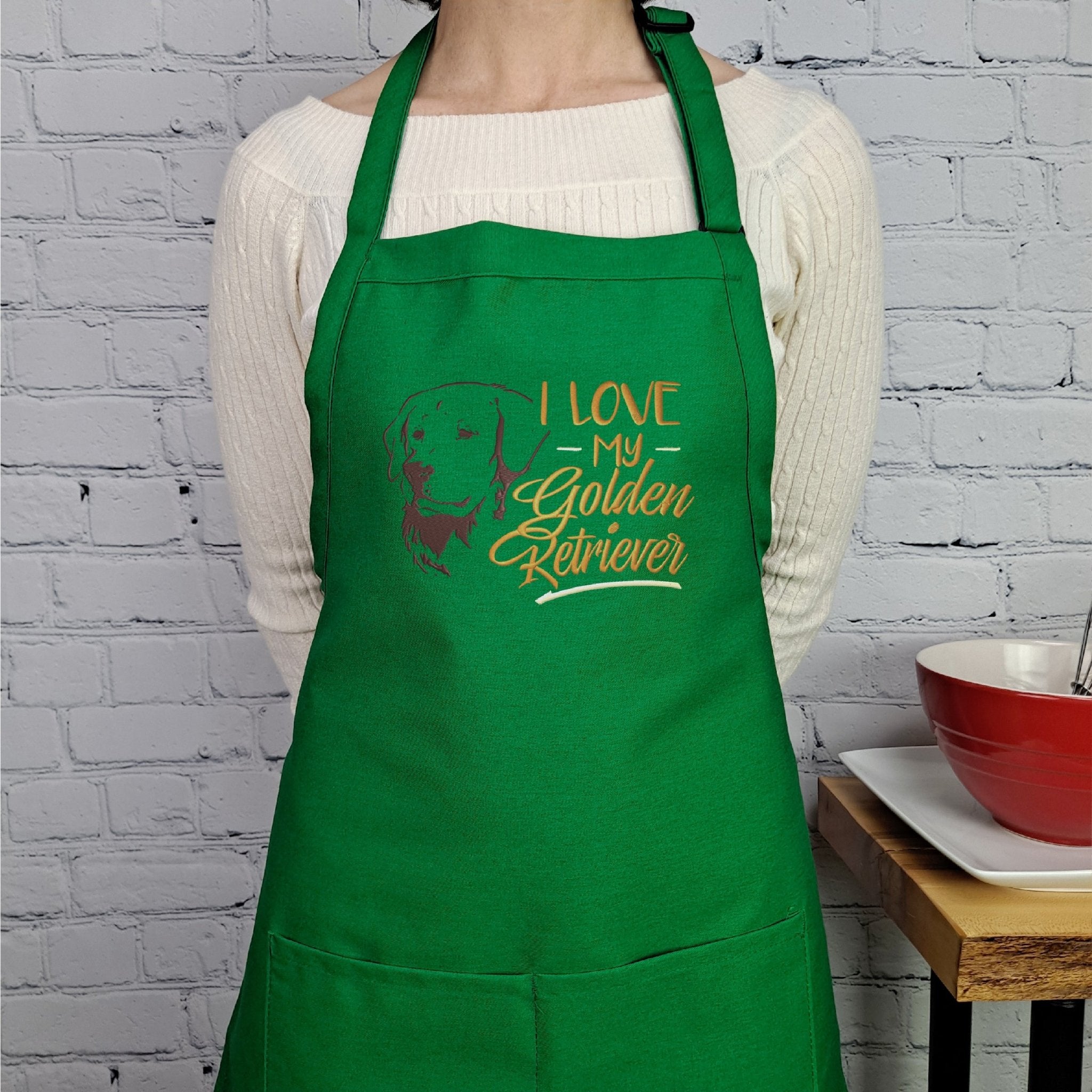 {{product_title}} – {{color}} embroidered kitchen apron