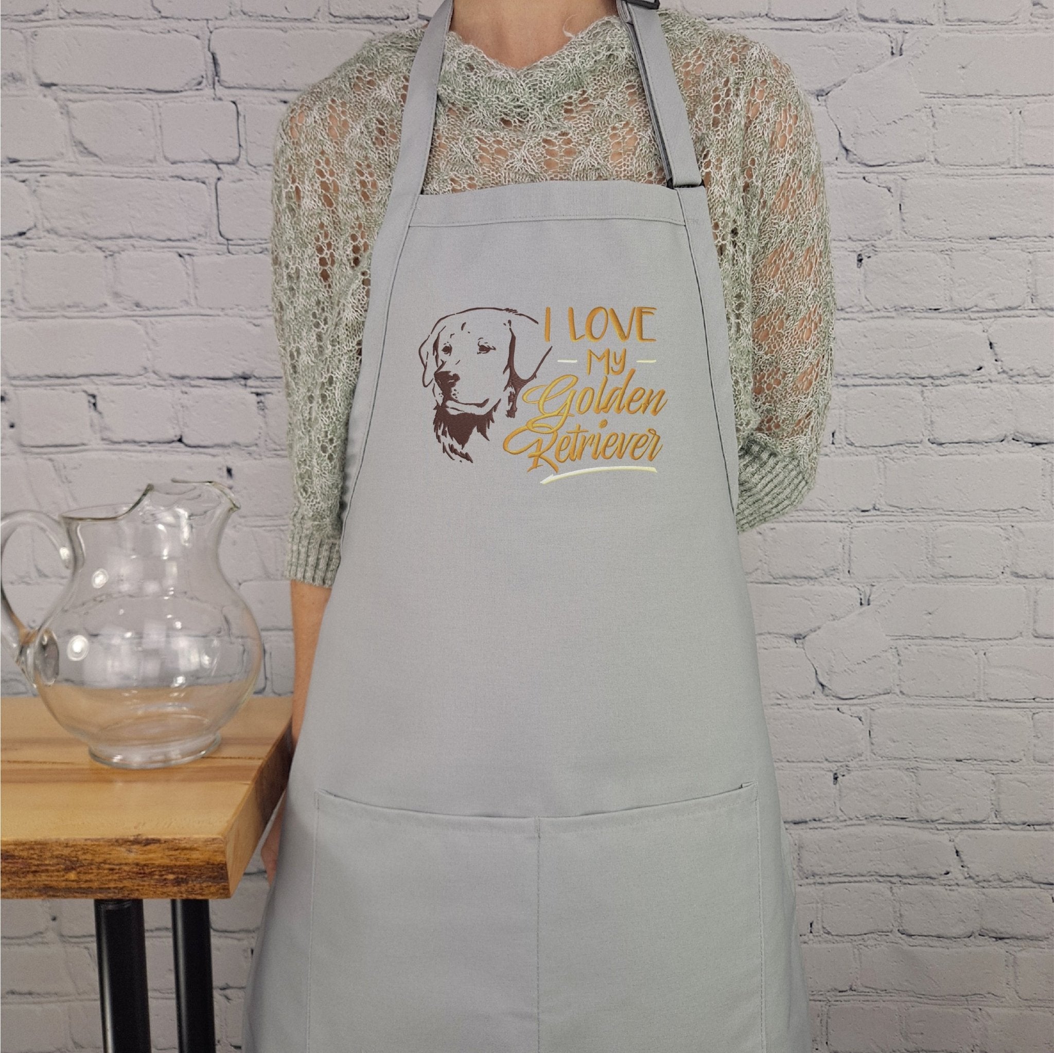 {{product_title}} – {{color}} embroidered kitchen apron