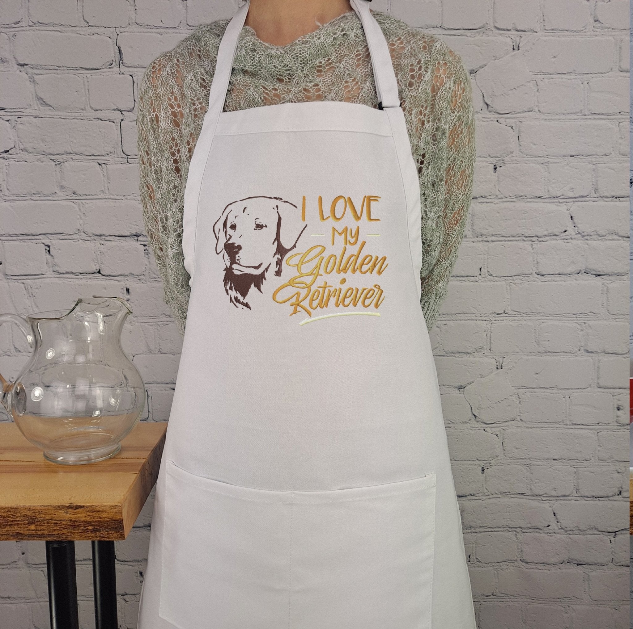 {{product_title}} – {{color}} embroidered kitchen apron