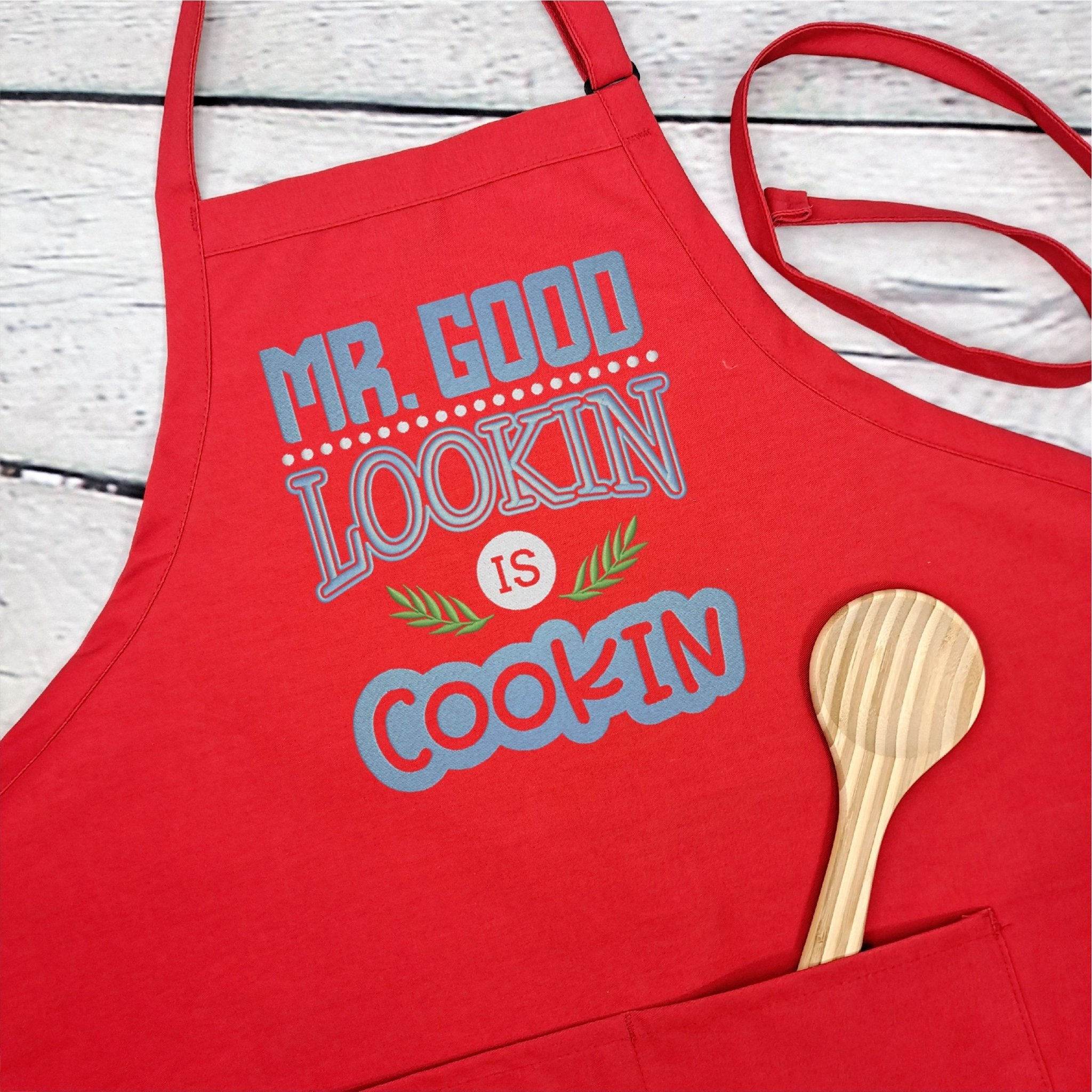 {{product_title}} – {{color}} embroidered kitchen apron