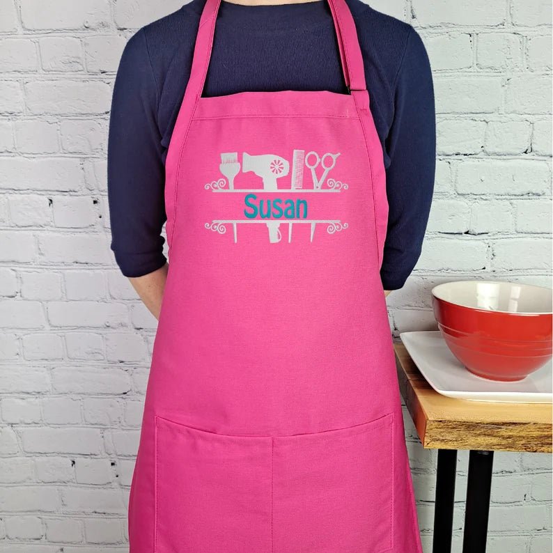 {{product_title}} – {{color}} embroidered kitchen apron