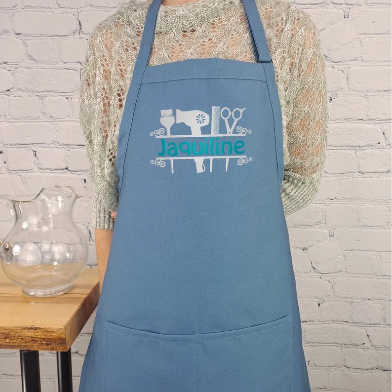 {{product_title}} – {{color}} embroidered kitchen apron