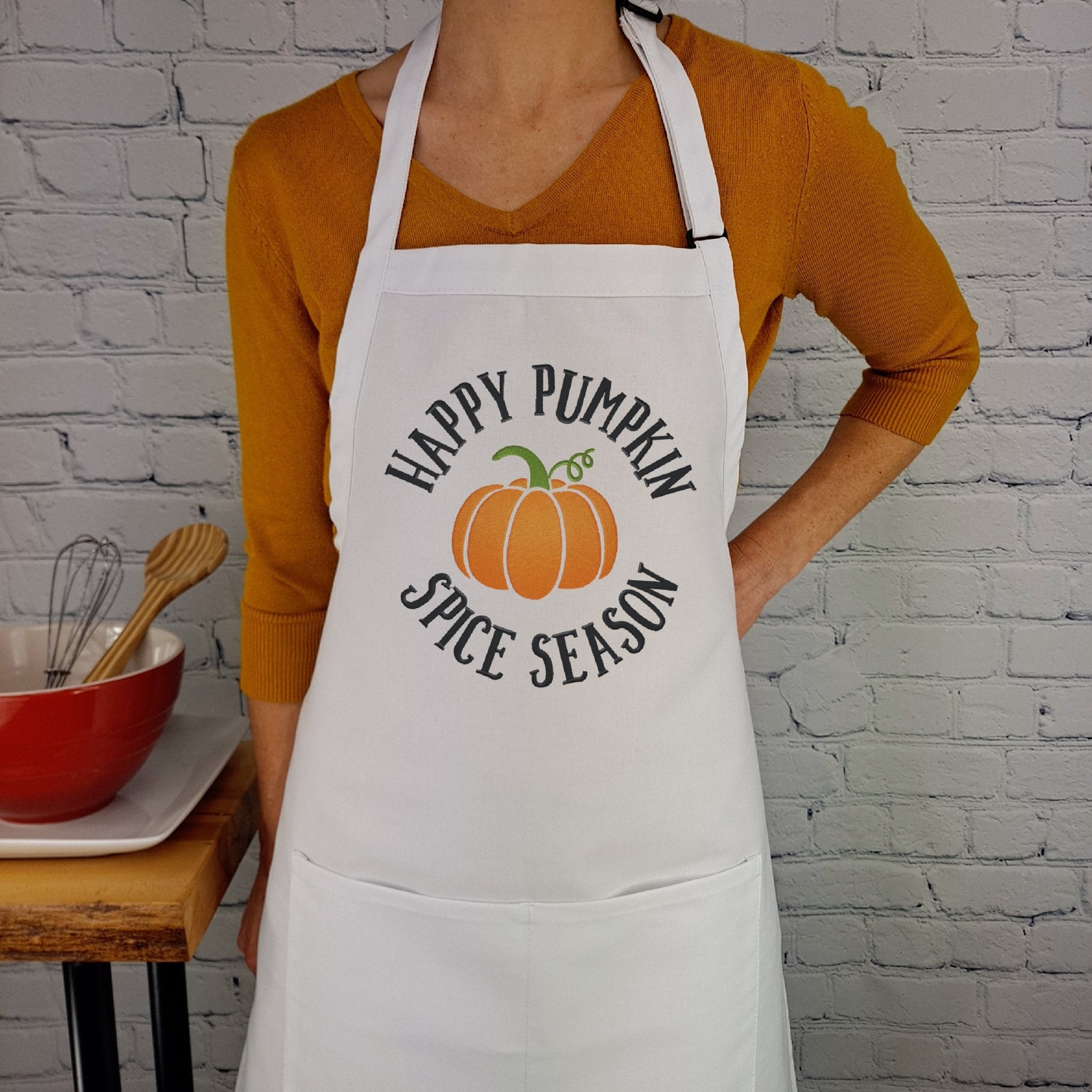 {{product_title}} – {{color}} embroidered kitchen apron