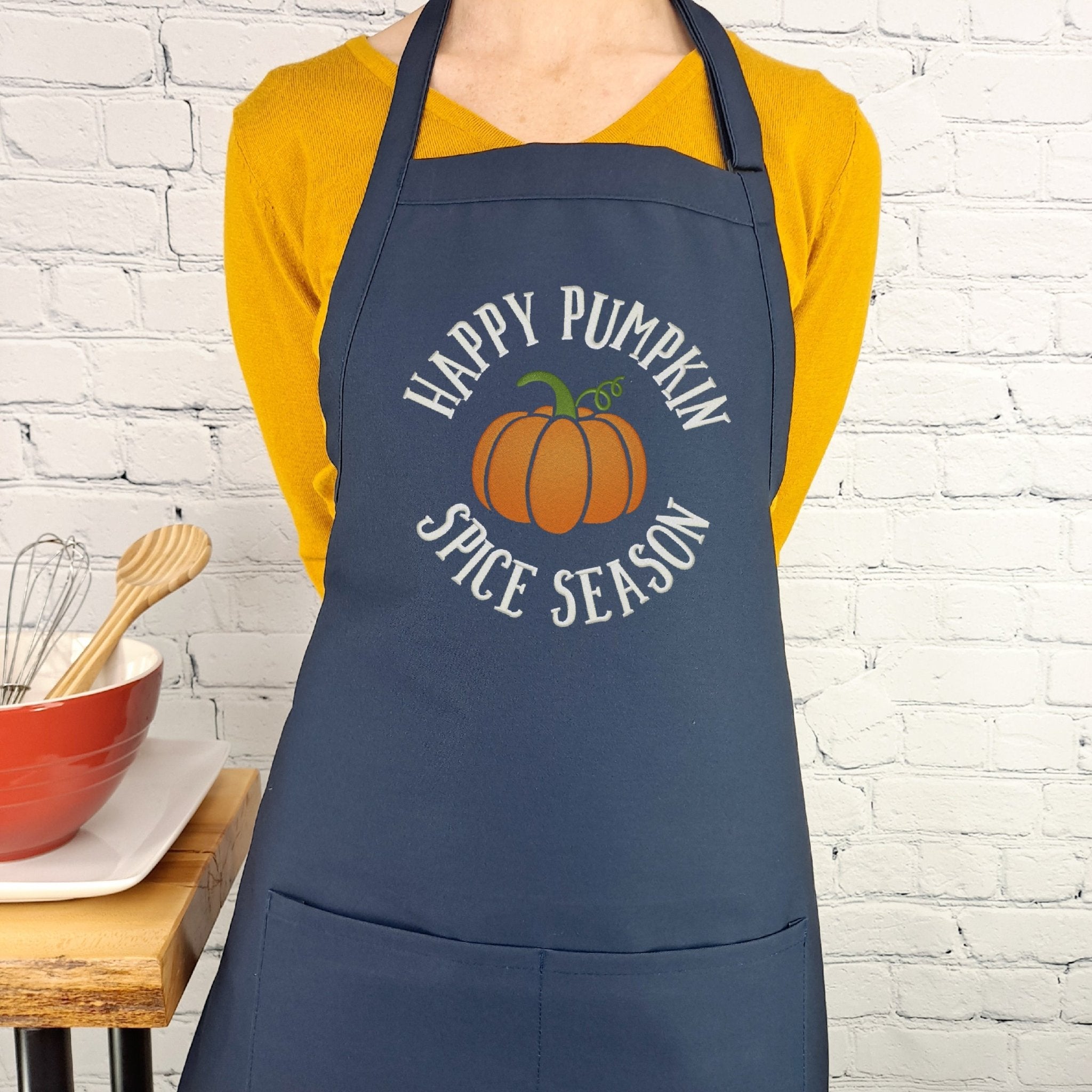 {{product_title}} – {{color}} embroidered kitchen apron