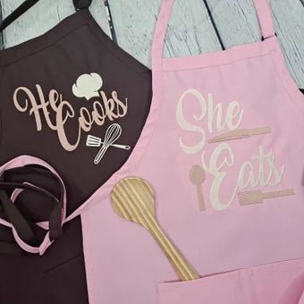 {{product_title}} – {{color}} embroidered kitchen apron
