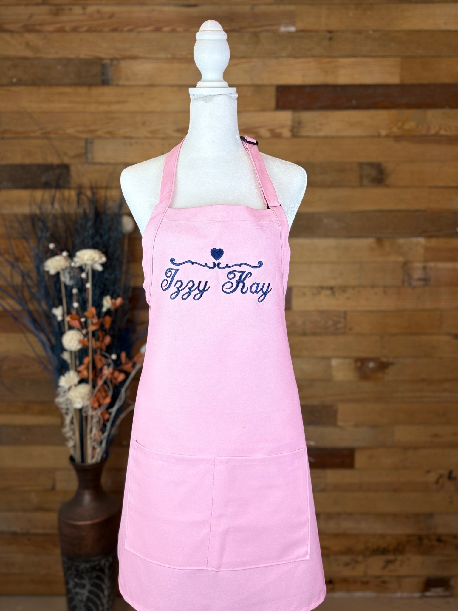 {{product_title}} – {{color}} embroidered kitchen apron