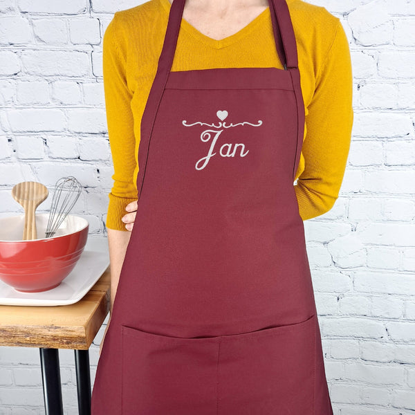 {{product_title}} – {{color}} embroidered kitchen apron