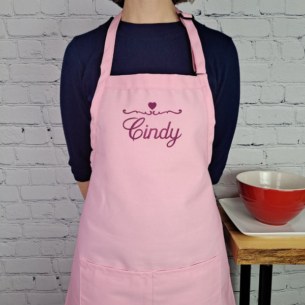 {{product_title}} – {{color}} embroidered kitchen apron