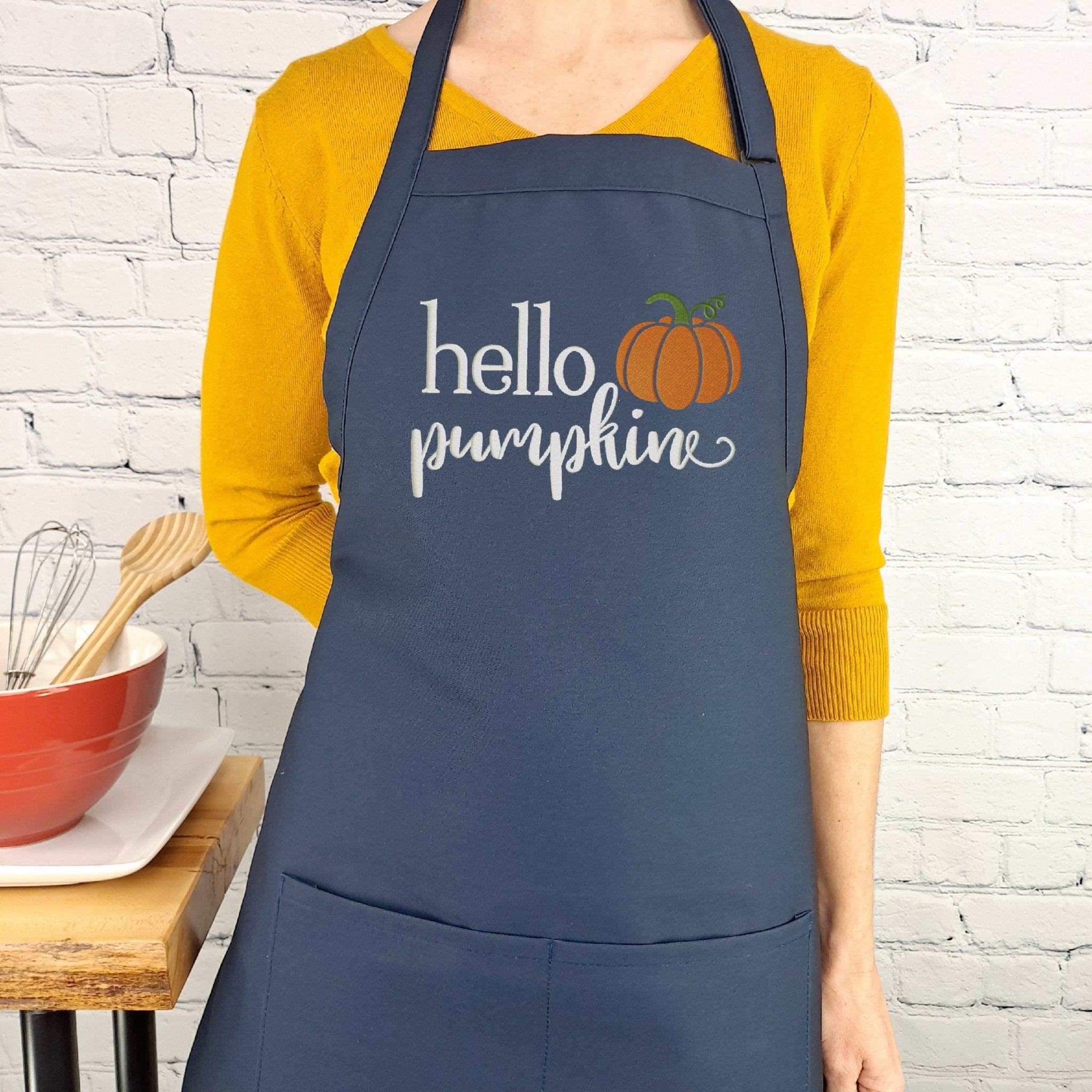 {{product_title}} – {{color}} embroidered kitchen apron