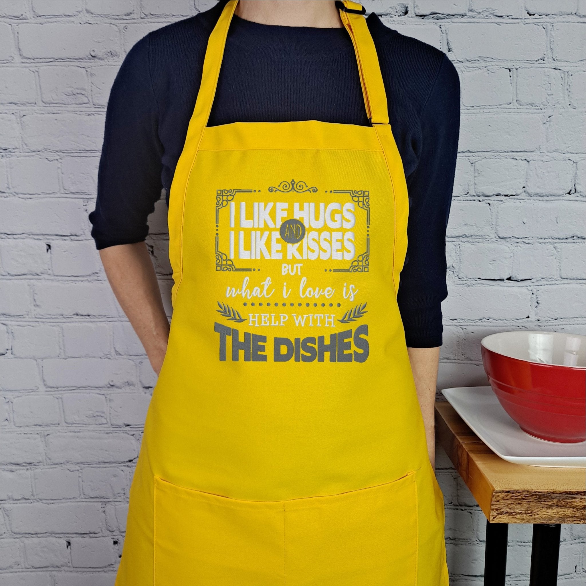 {{product_title}} – {{color}} embroidered kitchen apron
