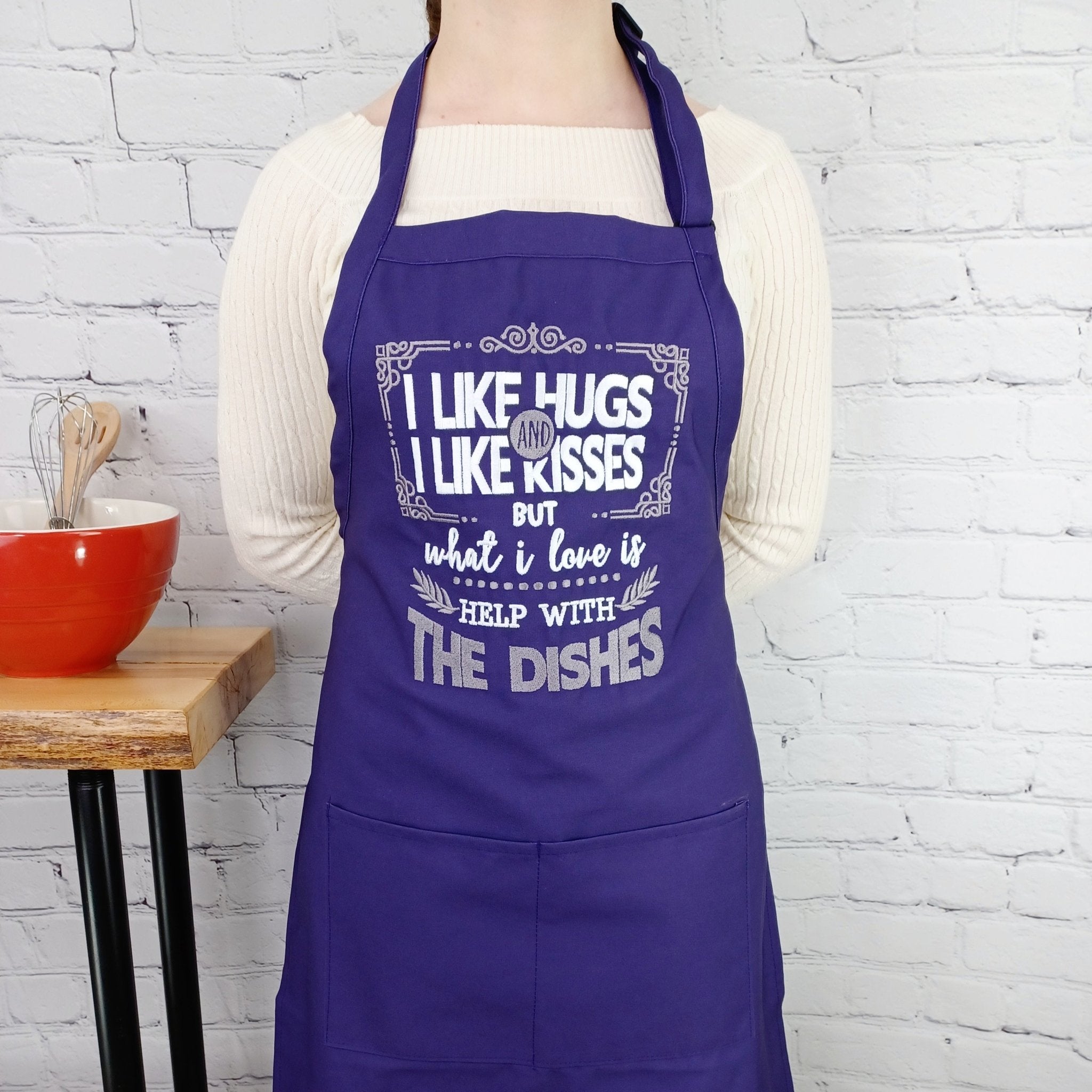 {{product_title}} – {{color}} embroidered kitchen apron