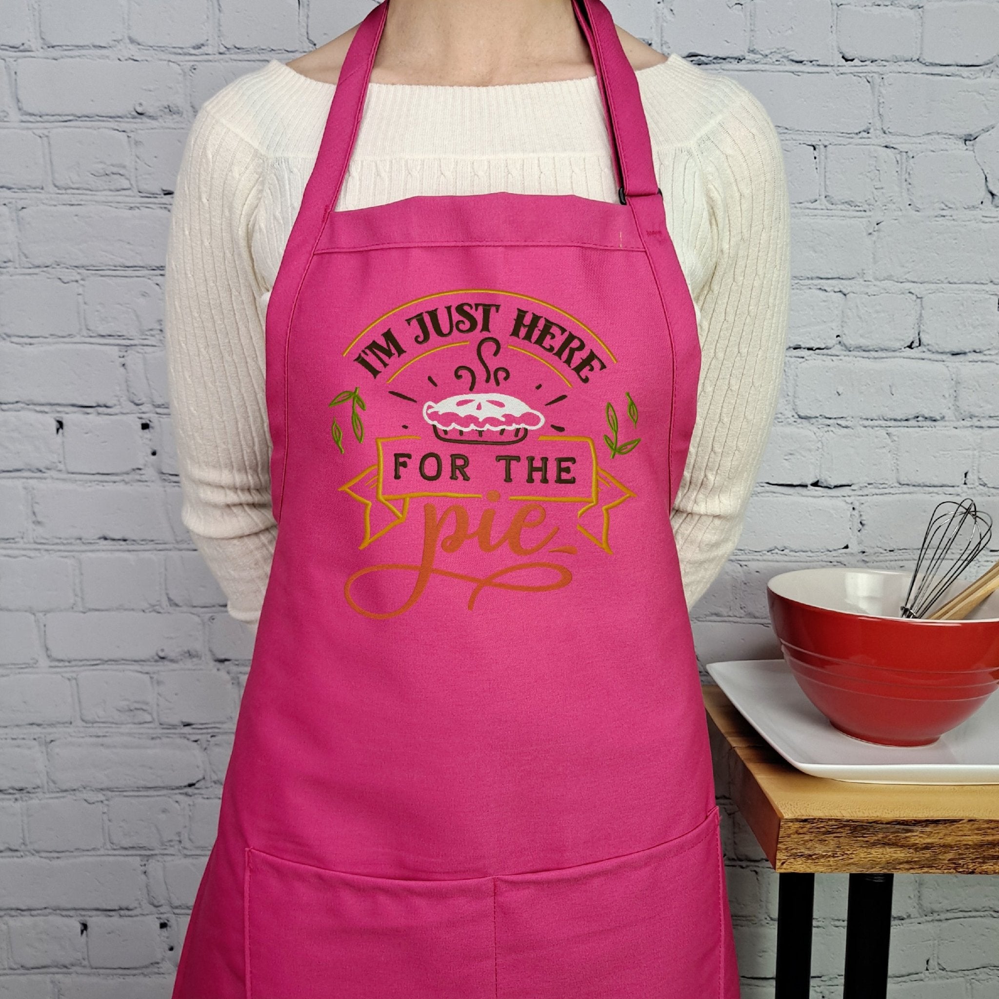 {{product_title}} – {{color}} embroidered kitchen apron