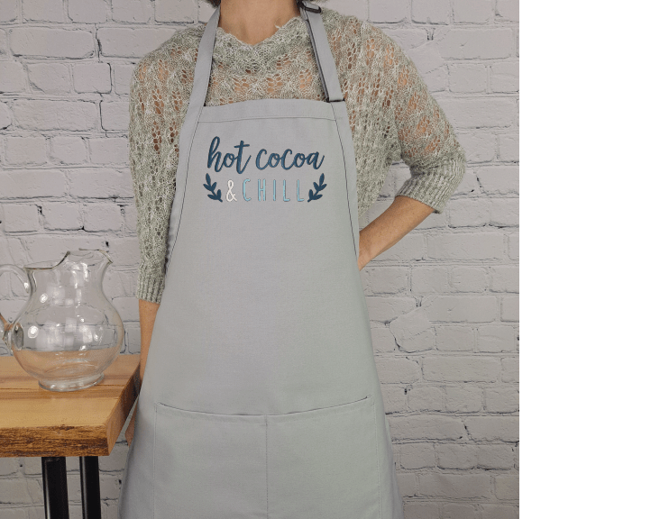 {{product_title}} – {{color}} embroidered kitchen apron