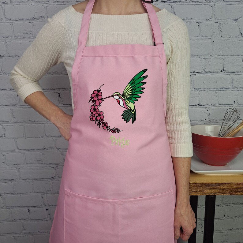 {{product_title}} – {{color}} embroidered kitchen apron