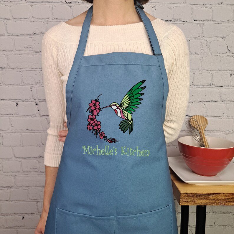 {{product_title}} – {{color}} embroidered kitchen apron