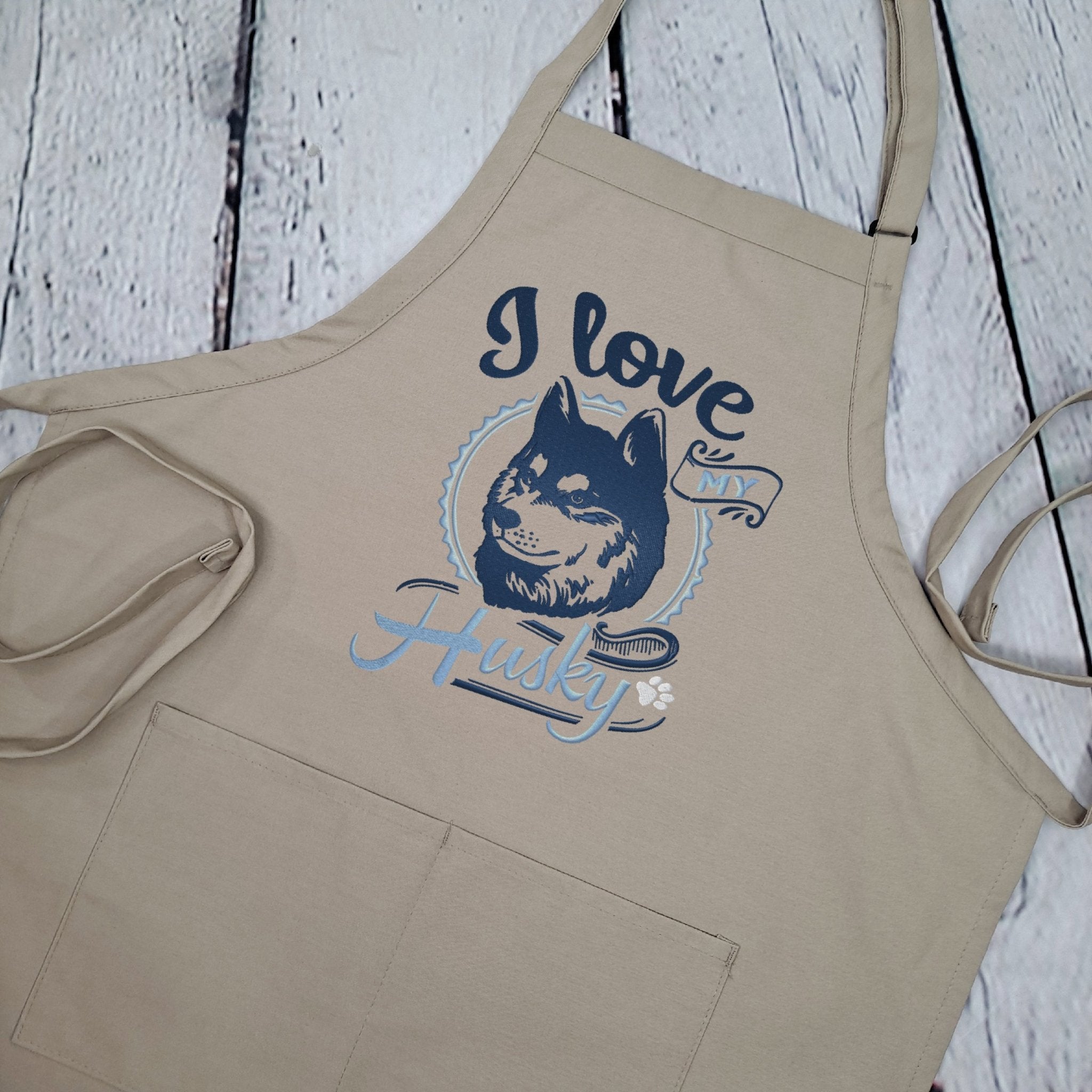 {{product_title}} – {{color}} embroidered kitchen apron