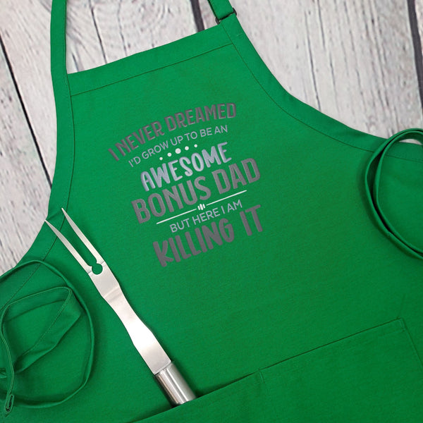 {{product_title}} – {{color}} embroidered kitchen apron