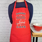 Funny apron Baking is my Super power kitchen baking apron embroidered great gift for friend