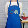 Valentine apron I love you a ton Valentines day elephant apron