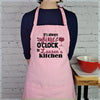 Wine apron Wine O clock customizable apron embroidered wine cooking kitchen apron