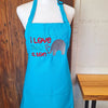 Valentine apron I love you a ton Valentines day elephant apron