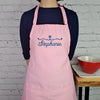 Customizable Snowflake embroidered apron Personalize name winter kitchen apron Great gift for her