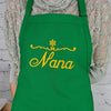 Customizable Snowflake embroidered apron Personalize name winter kitchen apron Great gift for her