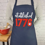 Patriotic Apron Established 1776 Great fourth of July gift