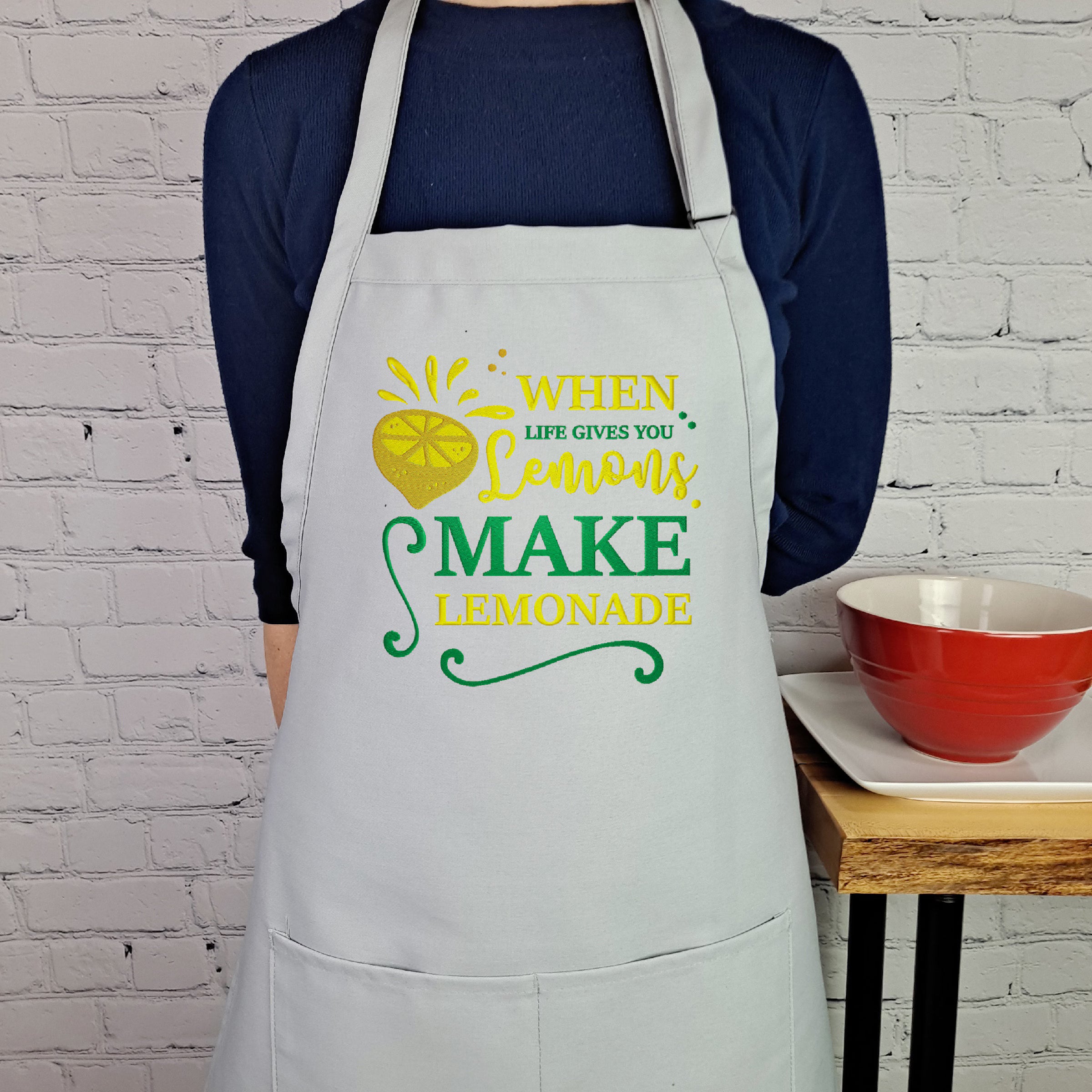 Lemon apron lemonade cooking kitchen life gives you lemons
