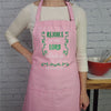 Bible verse apron Rejoice in The Lord Philipians 4:4 embroidered kitchen accessory cute gift for her with pockets