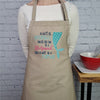 Mermaid Quote Kitchen Apron with Pocket, Whimsical Cooking and Baking Apron